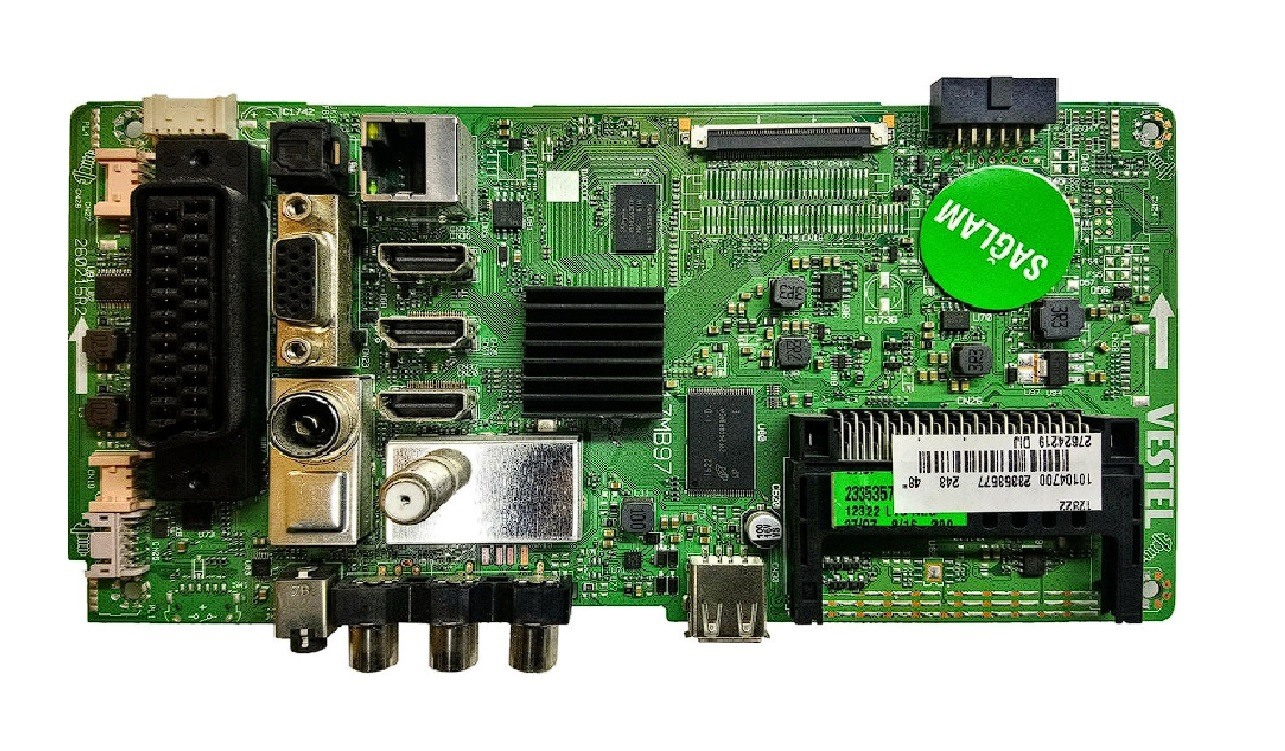 VESTEL 17MB97 , 23336847 , 27680556 , VES430UNEL-3D-U01 , VESTEL 43FB7500 , MAIN BOARD , VESTEL ANAKART
