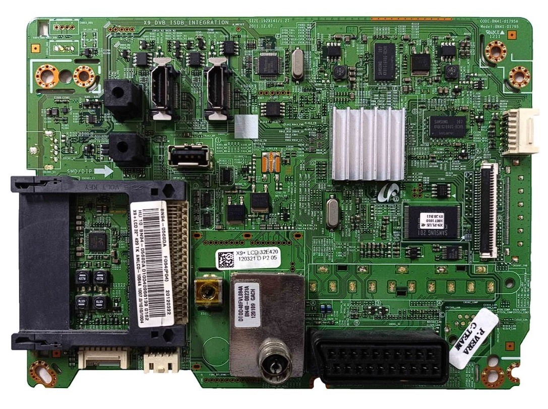 SAMSUNG BN41-01795A , BN94-05680A , Samsung LE32e420 , Samsung, Ltf320ap13 , Lta320ap03-V , Samsung Le32e420e2w , Main Board , Samsung Anakart