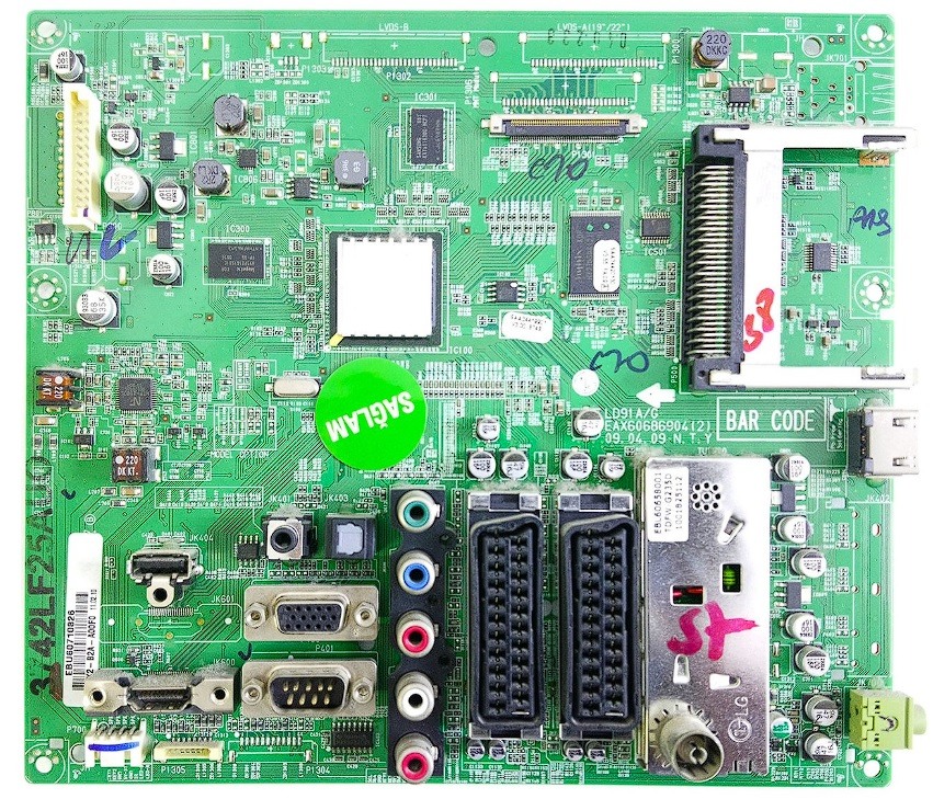 LG EAX60686902(0) , EBU60674881 , LG 32LG2100, LC320WXN-SBA1 , LG 32LH2000-ZA , MAIN BOARD , LG ANAKART