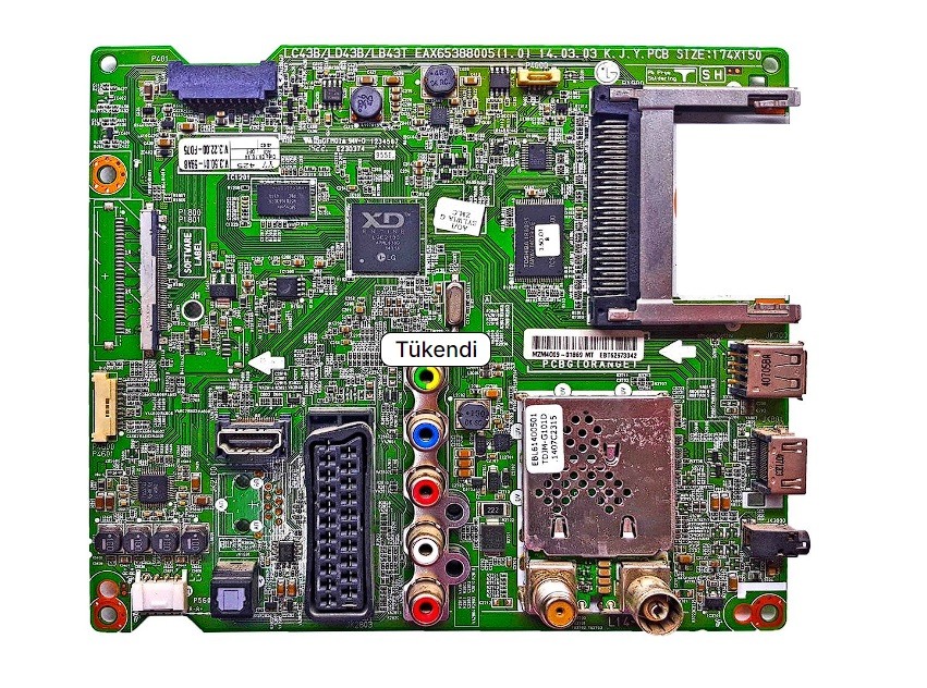 LG EBT62973042 , EAX65388003 , LG , 42LB620V , LC420DUE FG P2 , Main Board , Ana Kart